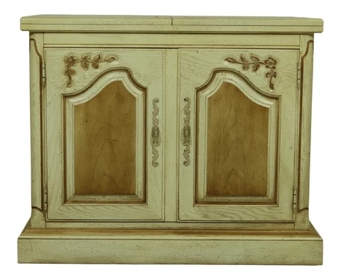 52148EC: THOMASVILLE Country French Flip Top Oak Server Cabinet Cover