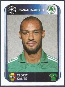 PANINI UEFA CHAMPIONS LEAGUE 2010-11- #228-PANATHINAIKOS & MALI-CEDRIC KANTE