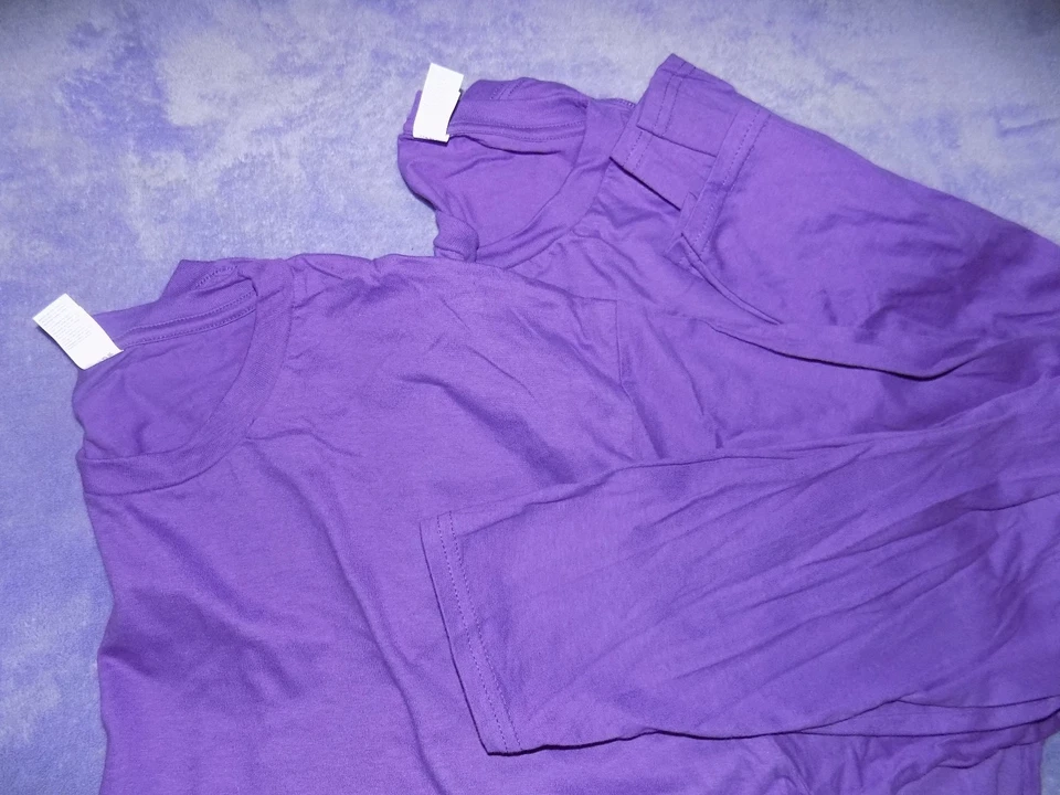 NWOT Port and company long sleeve purple tee shirts size 4XL - Image 1 of 1