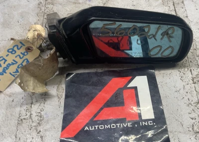 Espejo retrovisor de puerta de pasajero derecho MAZDA 626 1990-1992 negro eléctrico OEM Foto 1 de 4