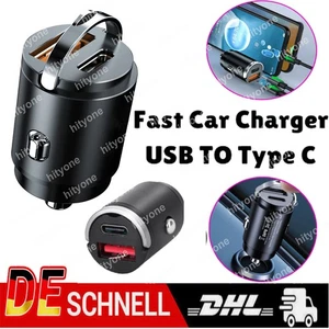 Caricabatteria rapido auto 2A USB e USB Type-C per Xiaomi/iPhone/Samsung KOVOL - Foto 1 di 18