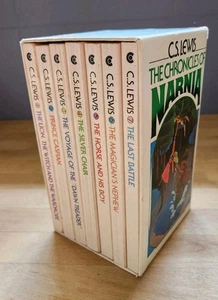Vintage 1991 C.S. Lewis The Chronicles of Narnia Box Set Vol: 1-7 Collier 1970 - Picture 1 of 23