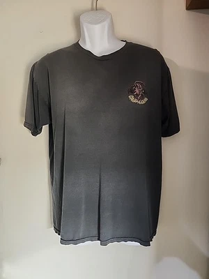 Powell Peralta Steve Caballero RED DRAGON II Skateboard T Shirt BLACK Distressed - Image 1 of 4