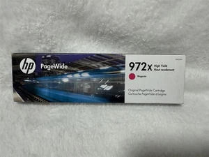 VERSIEGELT ORIGINAL HP 972X MAGENTA HOHE ERGIEBIGKEIT PAGEWIDE OEM TINTENPATRONE 01/2024 - Bild 1 von 4