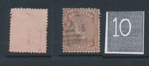 VICTORIA, 1873 9d. pale brown/pink (p 13), wmk numeral 10, SG172, cat GBP48 - Picture 1 of 1