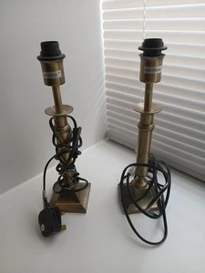 par de lámparas efecto latón 34cm - Imagen 1 de 1