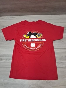Pittsburgh Penguins First Responders T Shirt 2020 Medium Red NHL Pre-owned - Picture 1 of 15