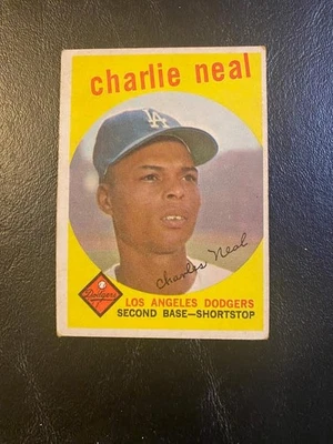 1959 Topps - Charlie Neal #427 Los Angeles Dodgers VG + - Image 1 of 2
