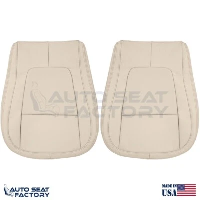 2009 - 2015 Fits Jaguar XF X2 Lower LEFT & RIGHT Tan Vinyl Seat Covers, Perf - Image 1 of 4
