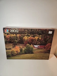 Vintage Grand MB Puzzle 2500 Woodstock VT #4870-13 - Picture 1 of 5