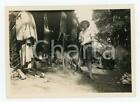 1930 ca CONGO BELGE Belgian with hunting trophies - Photo 8x6 cm