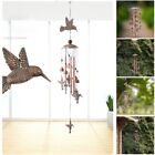 Outdoor Butterfly Crystal Wind Chimes Hanging Ornament Home Yard Garden Decor