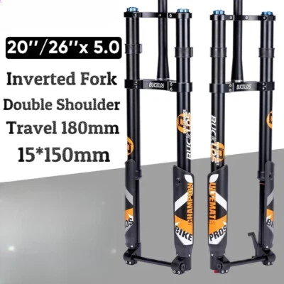 Snow Fat Bike Double Shoulder Inverted Suspension Air Fork 20/26er Travel 180mm - Image 1 of 4