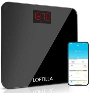 Loftilla Bathroom Scale for Body Weight Digital BMI Smart Glass Android & IOS - Picture 1 of 5