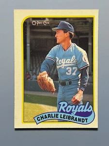 1989 O-PEE-CHEE CHARLIE LEIBRANDT #301 KANSAS CITY ROYALS - Picture 1 of 2