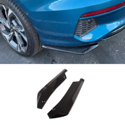 Difusor divisor alerón labio parachoques trasero negro brillante para Cadillac Escalade Foto 1 de 4