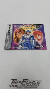 Phantasy Star Collection Gameboy Advance Instructions Manual / Booklet ONLY - Imagen 1 de 2