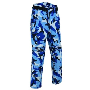 Warrior Motorcycle Cordura Textile Camouflage Waterproof Protective Trousers Men - Picture 1 of 12