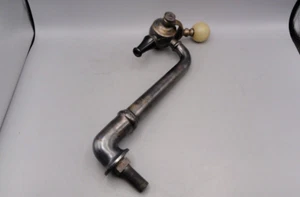 Vintage Brass Soda Fountain Gooseneck Soda Jerk Tap Dispenser - Ball Handle - Picture 1 of 10