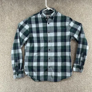 Old Navy Men's Button Up Size Small Gray Multicolor Plaid Long Sleeve Collared - Picture 1 of 10