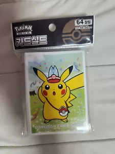 Pikachu Pokemon Karte Hülse Kartenschutz 2023 Pokemon Korea Pop-up Exklusiv - Bild 1 von 1