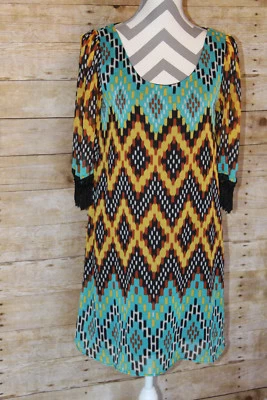 VTG 80s Jessica McClintock Black Paisley Open Back Party Dress Evening Size 12 - Image 1 of 4