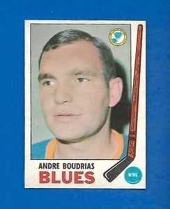 1969-70 O PEE CHEE #16 ANDRE BOUDRIAS ST-LOUIS BLUES 69-70 OPC NHL HOCKEY - Picture 1 of 2