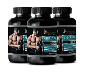 Pure Nitric Oxide - NITRIC OXIDE 2400mg - Improves Brain Functioning - 3 Bottles - Picture 1 of 12