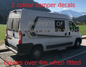 (Nr. 8891) WOHNMOBIL GRAFIK AUFKLEBER AUFKLEBER CAMPER VAN WOHNWAGEN UNIVERSAL PASSEND - Bild 1 von 7