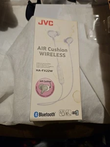 JVC HA-FX22W Wireless Neckband Headset - White - Photo 1 sur 2