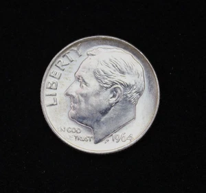 1964 Roosevelt Dime Silver 10c Mint Error Coin Doubled Die Reverse DDR Lettering - Picture 1 of 11