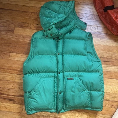 Vintage Polo Ralph Lauren Green DETACHABLE HOOD Gilet Vest Down Puffer 2X XXL - Image 1 of 4