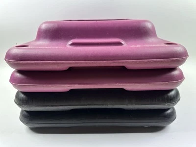 Juego Lote de 4 Elevadores The Step Original Plataforma Aerobic Negro Rosa 16" Solo Foto 1 de 4