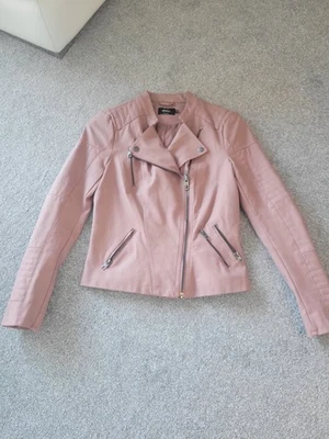 CHAQUETA MUJER IMITACIÓN CUERO ROSA TALLA 34 PULGADAS PECHO Foto 1 de 2