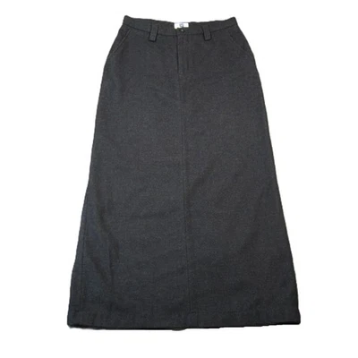 Gap Maxi Skirt 6 Gray Wool Blend Pockets Lined Career Dark Academia Vintage - Image 1 of 4