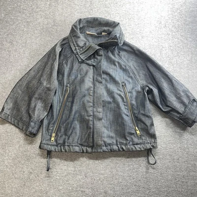 DKNY Mujer Talla XS Denim Vaquero Chaqueta Cremallera Completa Foto 1 de 4