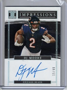 2023 Impeccable DJ Moore Impressions Auto #d/49 - Picture 1 of 2