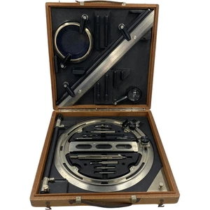 Precision Ruller Calipers kit for Military War Map Drawings In Wooden Case - Picture 1 of 6
