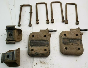1983-1986 Nissan 720 Datsun Pickup OEM U-Bolts Bump Stops & Shock Mount Plates - Picture 1 of 6
