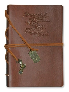 Divinity Boutique Journal with Eagle Charm, Wings Like Eagles (22877), Brown - Picture 1 of 1