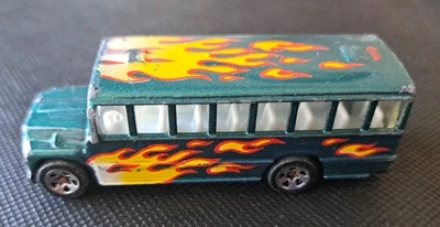Autobús escolar Mattel Hot Wheels 1998 flota de calor verde ¡buen estado! Foto 1 de 4