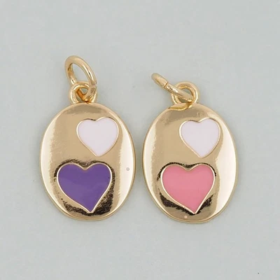 18K Gold Filled Heart Pendant Necklace for DIY Jewelry Making Supply Foto 1 de 4