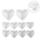 Clear Fillable Baubles In Heart Shape For Wedding Favors Or Christmas Crafts