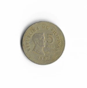 1997 Philippines - 5 Piso - 625 - Nickel Brass - 7.7g - Picture 1 of 2
