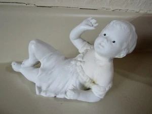 Antikes deutsches weißes Biskuitporzellan-Klavier Anfang 1900 Baby eingeschnitten/nummeriert - Bild 1 von 6