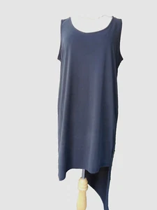 ASYMETRISCH NEU MIT ETIKETT $ 148 PRÄCHTIG schwarz Etui hintergrundbeleuchtet Athleisure Indie Boho Kleid XL - Bild 1 von 5