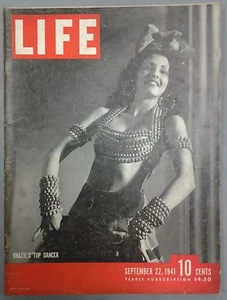LIFE MAGAZINE SEPTEMBER 22, 1941 BRAZIL'S TOP DANCER FDR WWII NEWS NAZIS RUSSIAN - Picture 1 of 2