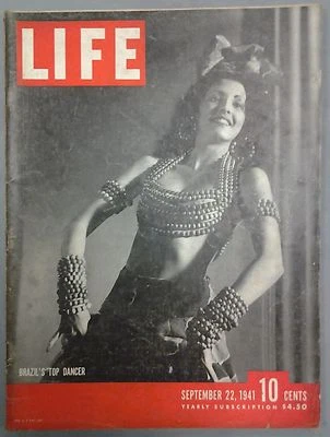 LIFE MAGAZINE SEPTEMBER 22, 1941 BRAZIL'S TOP DANCER FDR WWII NEWS NAZIS RUSSIAN - Image 1 of 2