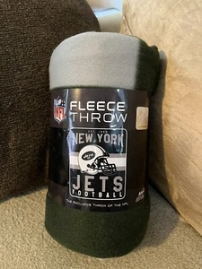 NFL New York Jets Football Fleece Throw 50 x 60-inches Northwest NEW - Picture 1 of 2
