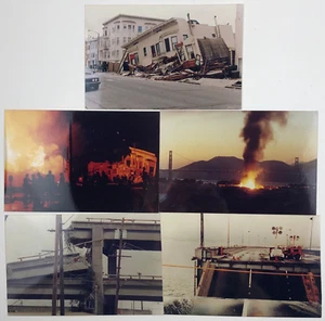 5 1989 Loma Prieta Earthquake San Francisco Bay Area 6x4 Photos SET 2 of 2 - Picture 1 of 2